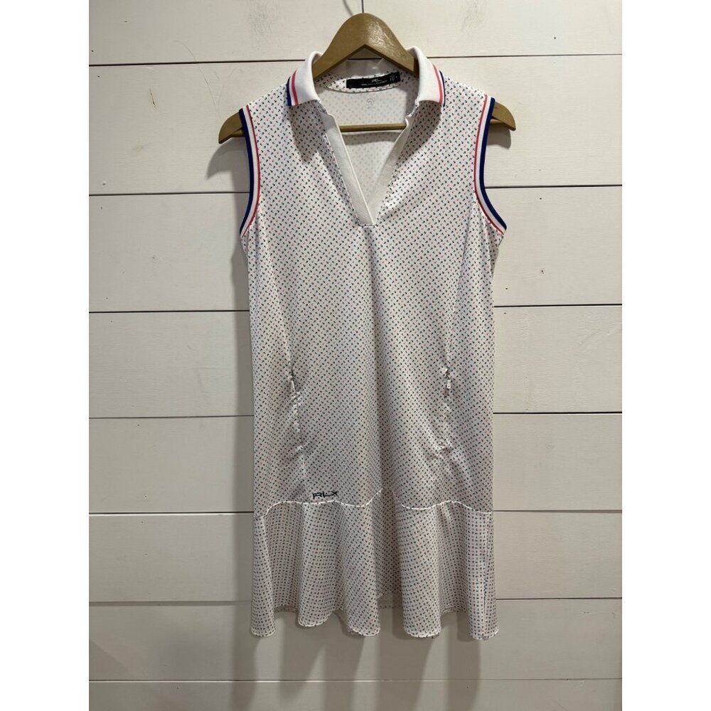 RLX Ralph Lauren Sport Nautical Anchor Tennis Golf Dress Medium